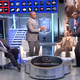 Michael Irvin impersonates a baseball player on NFL GameDay Final.